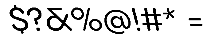 Pangram Sans Rounded Normal Variable 21 Font OTHER CHARS