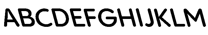 Pangram Sans Rounded Normal Variable 22 Font UPPERCASE