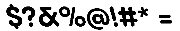 Pangram Sans Rounded Normal Variable 23 Font OTHER CHARS