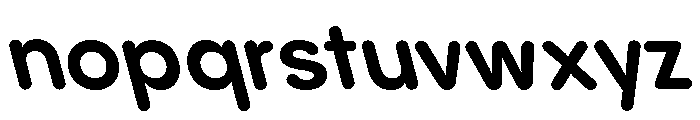 Pangram Sans Rounded Normal Variable 23 Font LOWERCASE