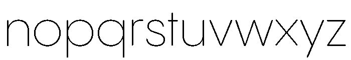 Pangram Sans Rounded Normal Variable 2 Font LOWERCASE