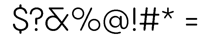 Pangram Sans Rounded Normal Variable 4 Font OTHER CHARS