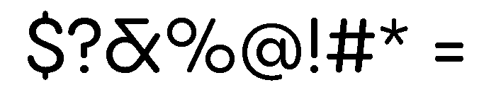 Pangram Sans Rounded Normal Variable 5 Font OTHER CHARS