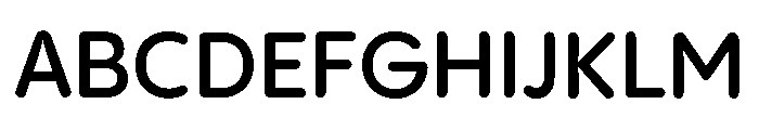 Pangram Sans Rounded Normal Variable 6 Font UPPERCASE