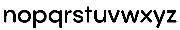 Pangram Sans Rounded Normal Variable 6 Font LOWERCASE