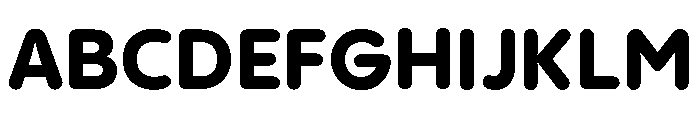 Pangram Sans Rounded Normal Variable 8 Font UPPERCASE