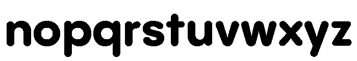 Pangram Sans Rounded Normal Variable 8 Font LOWERCASE