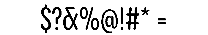 Pangram Sans Rounded Slim Medium Font OTHER CHARS