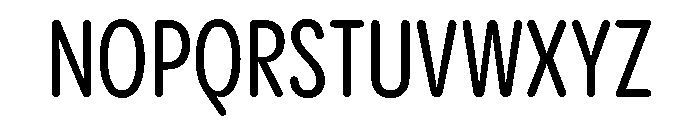 Pangram Sans Rounded Slim Medium Font UPPERCASE