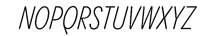 Pangram Sans Rounded Slim Variable 11 Font UPPERCASE