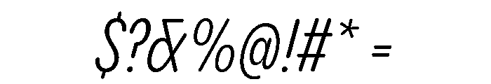 Pangram Sans Rounded Slim Variable 12 Font OTHER CHARS