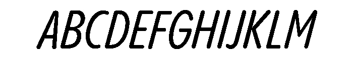Pangram Sans Rounded Slim Variable 13 Font UPPERCASE