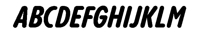 Pangram Sans Rounded Slim Variable 16 Font UPPERCASE