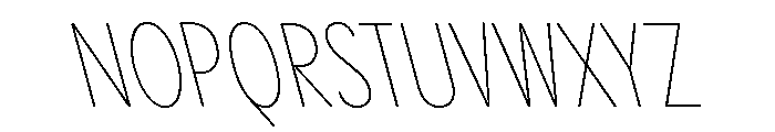 Pangram Sans Rounded Slim Variable 17 Font UPPERCASE