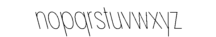 Pangram Sans Rounded Slim Variable 17 Font LOWERCASE
