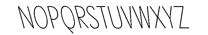 Pangram Sans Rounded Slim Variable 18 Font UPPERCASE