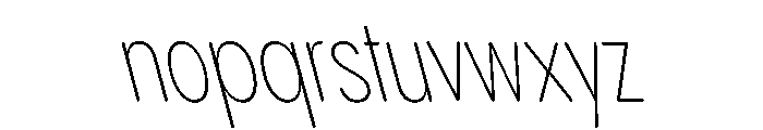 Pangram Sans Rounded Slim Variable 18 Font LOWERCASE