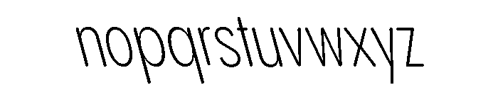Pangram Sans Rounded Slim Variable 19 Font LOWERCASE