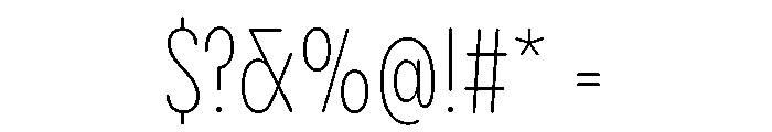Pangram Sans Rounded Slim Variable 2 Font OTHER CHARS