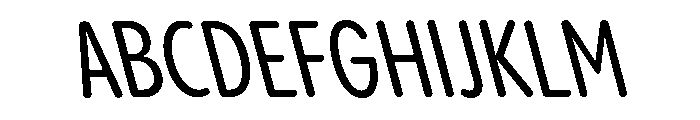 Pangram Sans Rounded Slim Variable 21 Font UPPERCASE