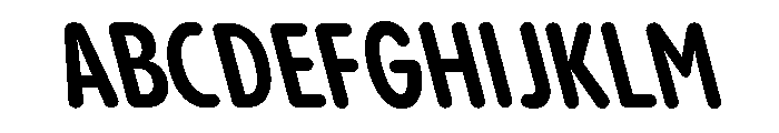 Pangram Sans Rounded Slim Variable 23 Font UPPERCASE
