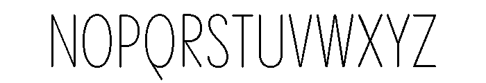 Pangram Sans Rounded Slim Variable 2 Font UPPERCASE