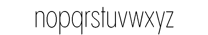 Pangram Sans Rounded Slim Variable 2 Font LOWERCASE