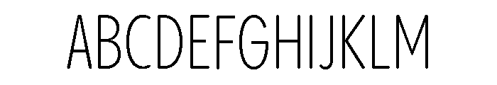 Pangram Sans Rounded Slim Variable 3 Font UPPERCASE