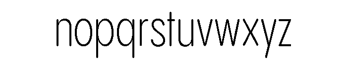 Pangram Sans Rounded Slim Variable 3 Font LOWERCASE