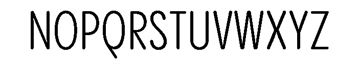 Pangram Sans Rounded Slim Variable 4 Font UPPERCASE