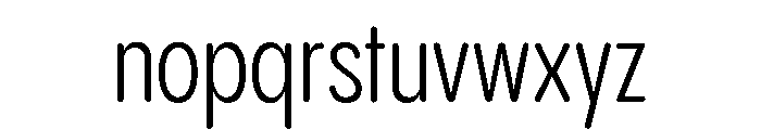 Pangram Sans Rounded Slim Variable 4 Font LOWERCASE