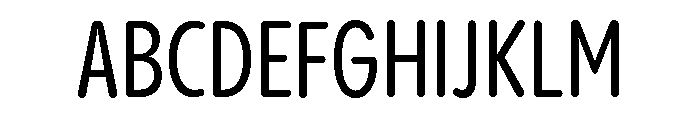 Pangram Sans Rounded Slim Variable 5 Font UPPERCASE