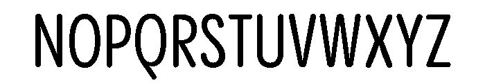 Pangram Sans Rounded Slim Variable 5 Font UPPERCASE