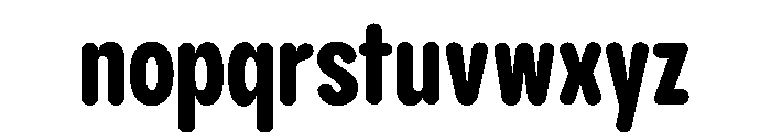 Pangram Sans Rounded Slim Variable 8 Font LOWERCASE
