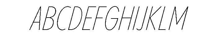 Pangram Sans Rounded Slim Variable 9 Font UPPERCASE