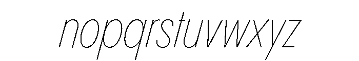 Pangram Sans Rounded Slim Variable 9 Font LOWERCASE