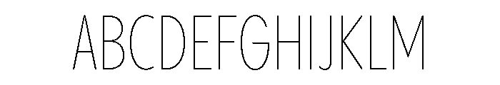 Pangram Sans Rounded Slim Variable Font UPPERCASE