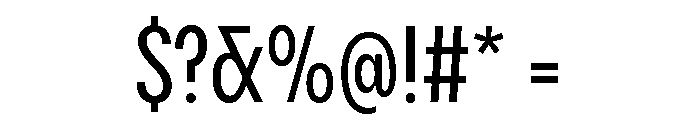 Pangram Sans Slim Medium Font OTHER CHARS