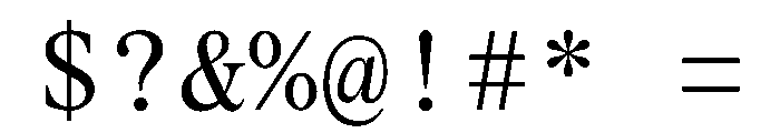Pantasia Regular Font OTHER CHARS