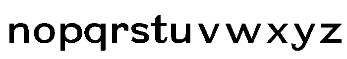ParaRubberSansBold Font LOWERCASE