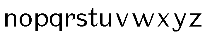 ParaRubberSans Font LOWERCASE