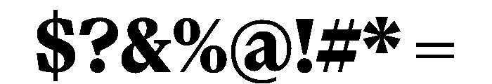 Paragraf Black Font OTHER CHARS