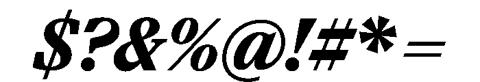 Paragraf BlackItalic Font OTHER CHARS