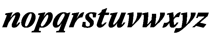 Paragraf BlackItalic Font LOWERCASE
