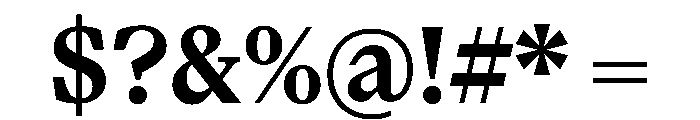 Paragraf Bold Font OTHER CHARS