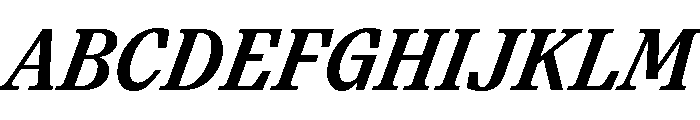 Paragraf BoldItalic Font UPPERCASE