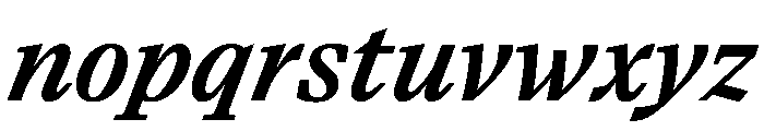 Paragraf BoldItalic Font LOWERCASE