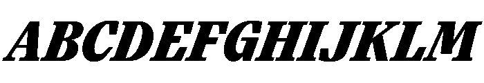 Paragraf HeavyItalic Font UPPERCASE