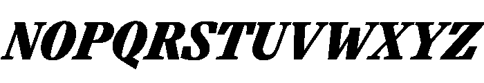 Paragraf HeavyItalic Font UPPERCASE