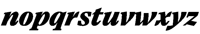 Paragraf HeavyItalic Font LOWERCASE